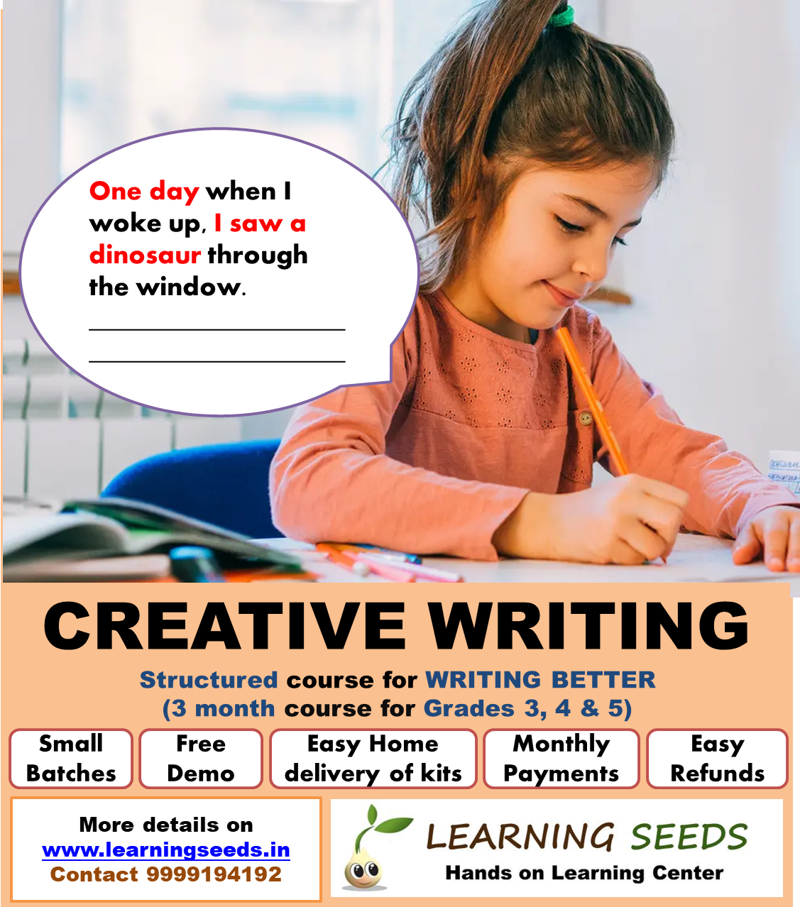 creative writing courses for 9 year olds
